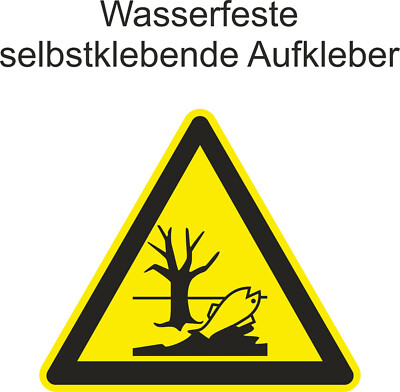 Hinweiß Aufkleber Danger Hazardous substances Gefahr Sticker ab 5cm Uv fest