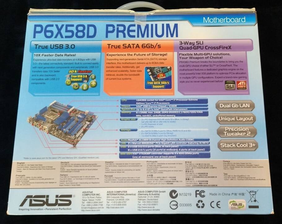 ASUS P6X58D-E (LGA 1366) Intel X58 - HARDSTORE Informática - Loja de