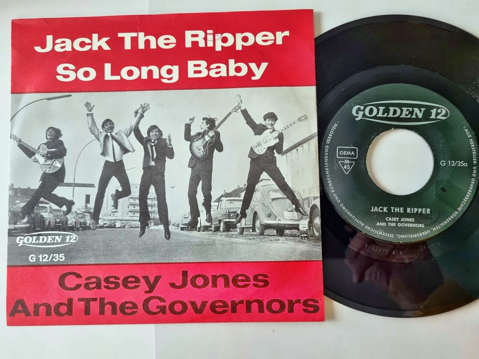 Casey Jones and the Governors - Jack the ripper 7'' Vinyl Germany Cover 2