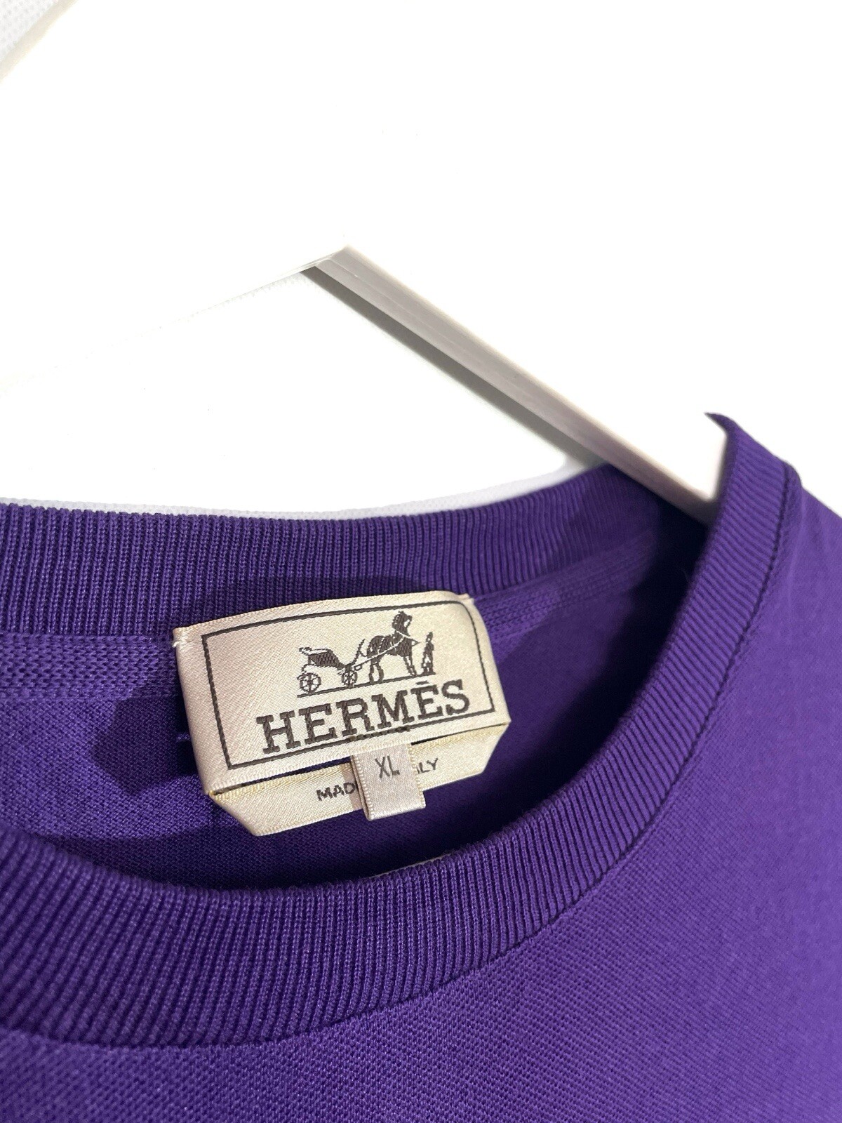 Hermes Men Authentic Basic Purple Color Luxury St… - image 5