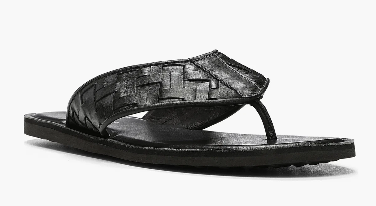 Donald J Pliner KIPP Brown Leather Strap & Buckle Slide In Sandals Men\'s 8M EUC donald pliner mens sandals products for sale | eBay main image 2
