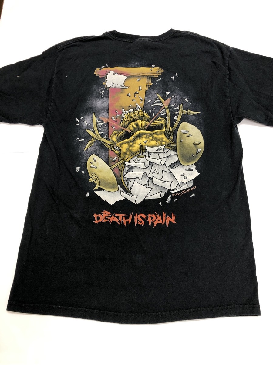 Vtg Metallica Life Is Pain Death Is Pain T Shirt Mens Size M Tick 