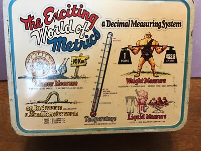 The Exciting World of Metrics lunch box & Thermos 1976 King-Seeley