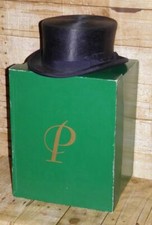 Vintage Boxed Dressage Navy Fur Felt Top Hat Size 6 5/8 / 54cm By Patey London