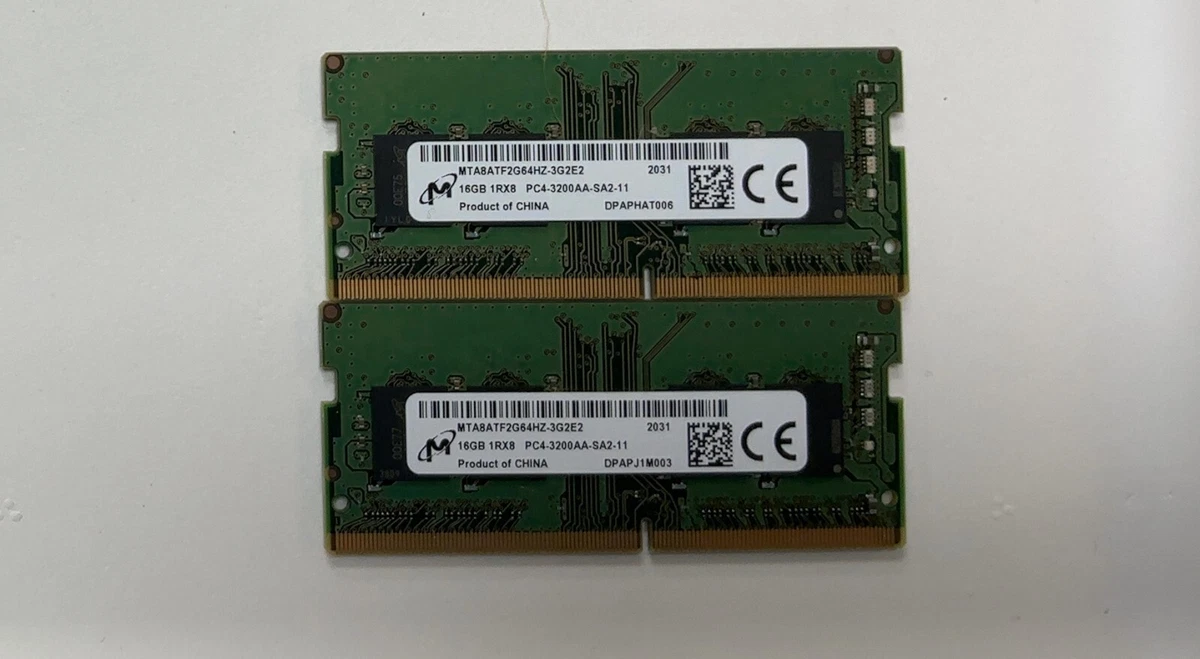 Micron DDR4 SDRAM 32 GB Total Capacity Memory (RAM) for sale | eBay