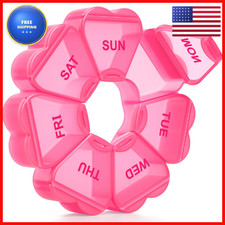 Large Weekly Pill Organizer Pill 7 Day Kapens Daily Vitamin Case Large Capacity