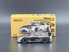 Pop Race Top Secret GT300 Supra Silver Chrome PR640325 1/64