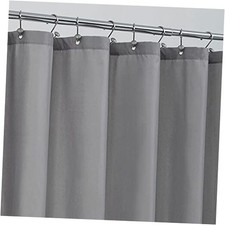 Long Fabric Shower Curtain Liner Waterproof - 72" 72"W x 74"L Pack of 1 Grey
