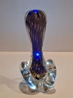 vintage Murano Glass cobalt and blue tamper with bullicante