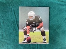 Samson Satele signed Raiders 8x10 photo #2 - Colts, Dolphins, Hawaii Warriors