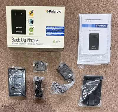 Polaroid Media Backup Storage Device CGU-02540B Backup Photos