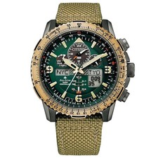 Citizen JY807411X ProMaster Sky Solar Stainless Steel Aviation Slide Rule