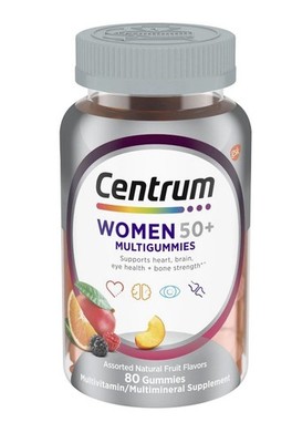 Centrum Multigummies Gummy Vitamins for Women 50 Plus Multivitamin,80 Count