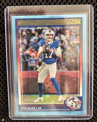 Panini 2024 Score Josh Allen #28 Stars Parallel /399 Buffalo Bills NFL