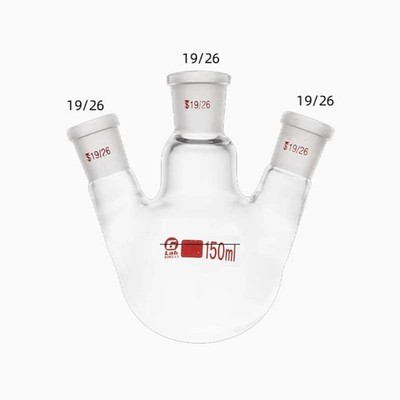 3 Necks Round Bottom Evaporating Flask 150ml 19#-19#-19# Boiling Flasks