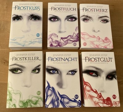 Jennifer Estep Mythos Academy, Bücher Band 1-6, 2 ist handsigniert, Erstausgabe