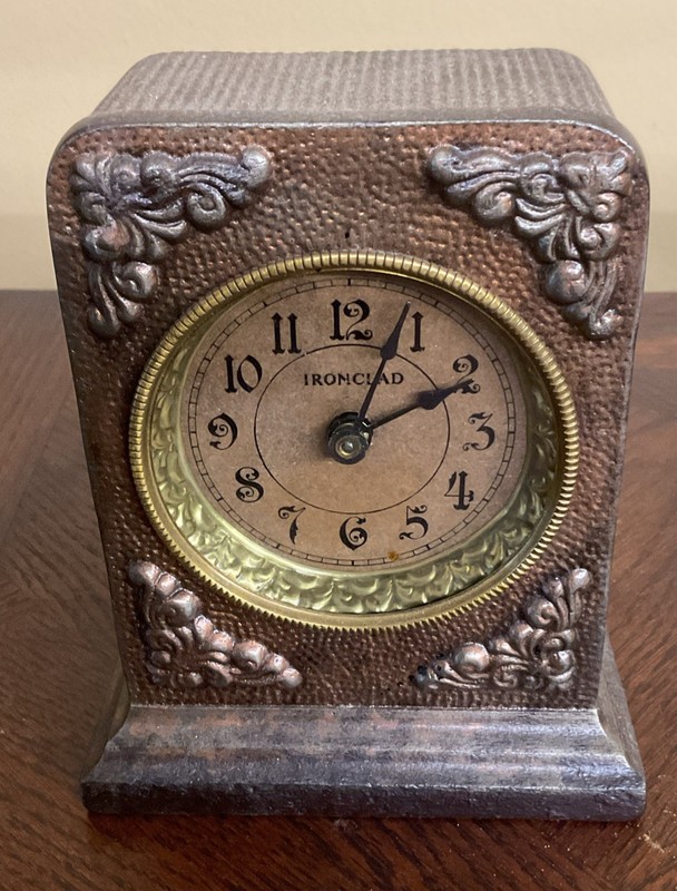 Antique Westclox Ironclad Model Windproof Wind Up Alarm Clock