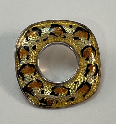C^A David Sigal 925 Sterlingsilber Leopard Gepard Anhänger Dia 1'' Kanada