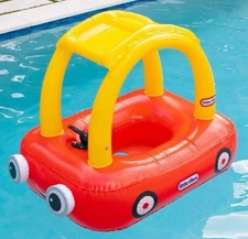 Little Tikes Cozy Coupe Inflatable Pool Float PC2720LT Steering Wheel Beeps