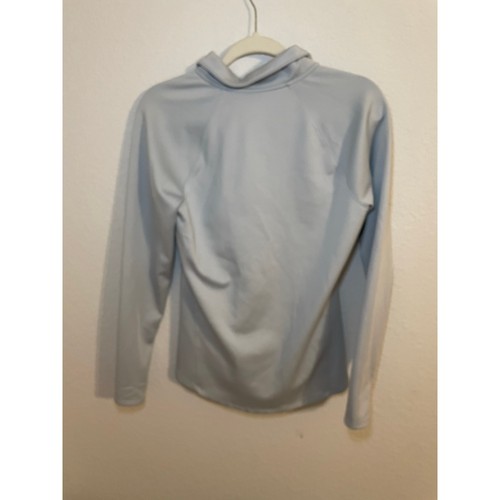 Under Armour Heatgear Long Sleeve Gray Shirt medium 3/4 zip Thumb Holes Fitted - Picture 3 of 4