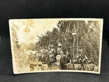 RPPC APPLE HARVEST TIME MEN ON LADDERS, BASKETS ETC.
