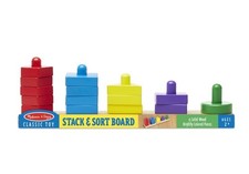 New Melissa  Doug Stack and Sort Board Wooden Educational Toy for age 2 years