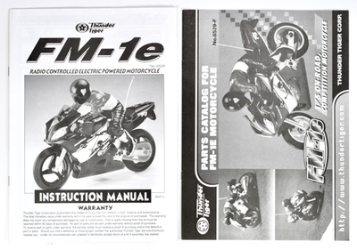 Rare Thunder Tiger FM-1E Yamaha R1 On-Road 1/5 R/C Motorcycle with