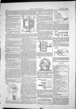 Antique Old Print 1883 Gas Engine Mewburn Pilkington Clark Swan Seymour Wythe