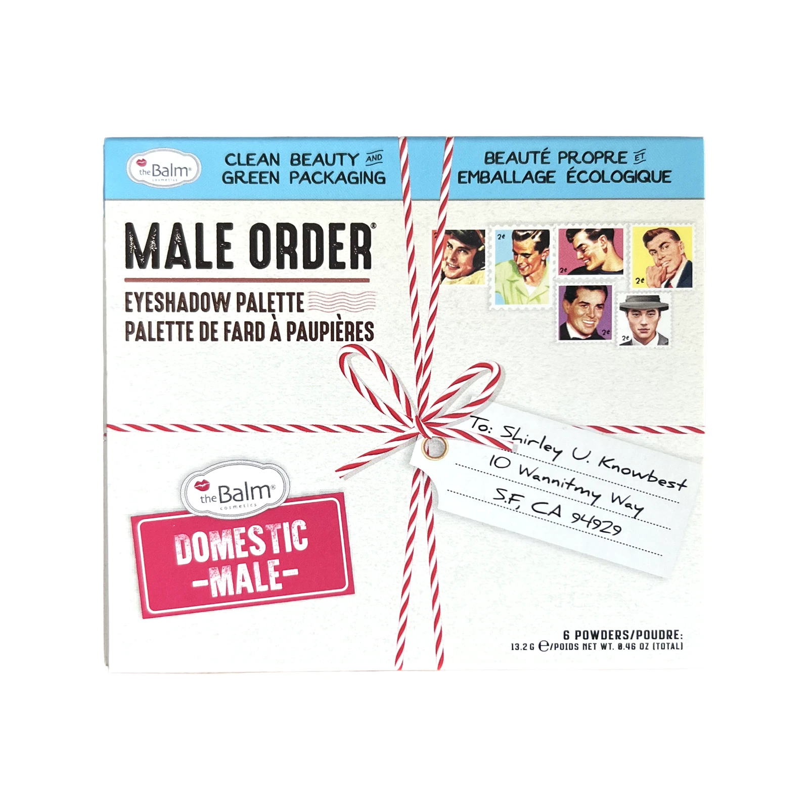 theBalm Male Order Eyeshadow Palette Domestic Male Clean Beauty Makeup