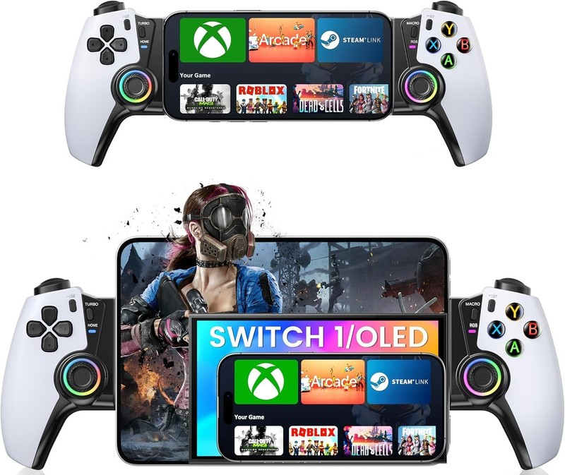 Bluetooth Mobile Gaming Controller for iPhone/Android/Tables,Wireless Gamepad