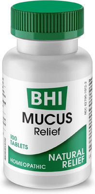 Medinatura BHI Mucus Relief - Natural Mucus-Relief Tablets to Relieve Coughing &
