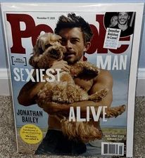 JONATHAN BAILEY PEOPLE SEXIEST MAN ALIVE PEOPLE MAGAZINE NOVEMBER 2025 NEW