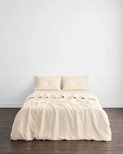 Bed Threads Bedding Set French Flax Linen Queen 470 Cream Cr me
