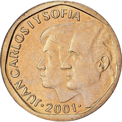 Espagne, Juan Carlos I, 500 Pesetas, 2001, Madrid, Bronze-Aluminium, TTB, KM:831 - Photo 1/2