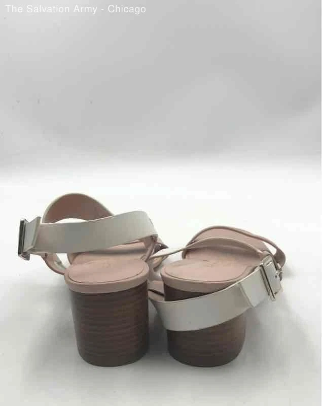 Kate Spade Womens Puglia Pink White Block Heel Slingback Sandals Size US 7.5B - Image 4 of 4