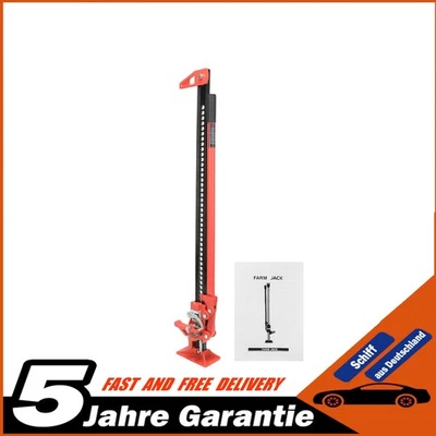 120cm Farm Jack Wagenheber 3000kg Offroad 48" FÜR PKW ATV SUV Stockgewinde Heber - Bild 1 von 4
