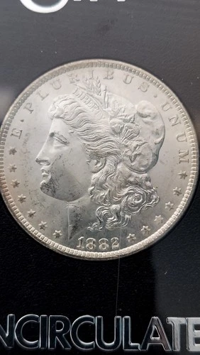 1882-CC United States, Morgan Silver Dollar, With Box and COA