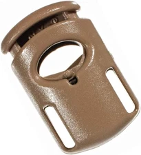 Paracord Planet Ellipse Spring Cord Lock 1/4 Inch – and 25 Pack, Tan 