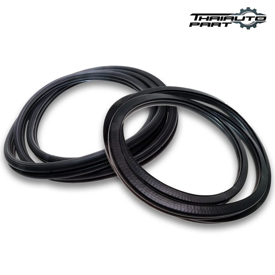 4 Sello de puerta resistente al clima goma delantero trasero derecho Rh para Hyundai Excel 1990-95 4 puertas Foto 4 de 4