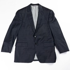 TODD SNYDER MAYFAIR FIT JACKET BLAZER SPORT COAT BLUE BLACK GREY CHECK PLAID 44