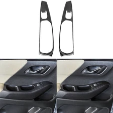 Carbon Fiber Rear Window Lift Switch Trim Panel For Chevrolet Traverse 2018-2023