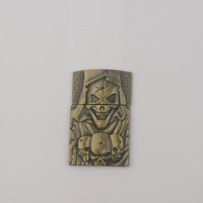 1 piece Retro zinc alloy soul sticker DIY kerosene lighter accessories 003