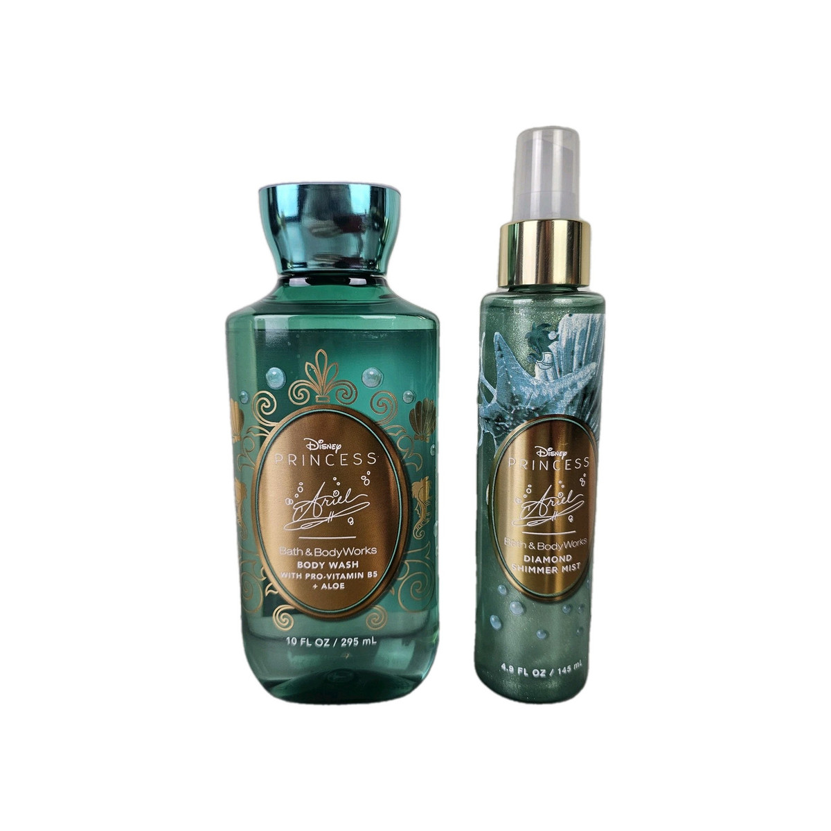 Bath Body Works Disney Princess Ariel Body Wash Diamond Shimmer Mist