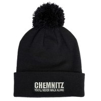 BommelmüTze Chemnitz You'll Never Walk Alone In Schwarz Beanie MüTze FußBall