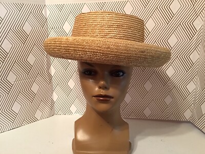 Betmar Street Smart Vintage Sun Hat Betmar Street Smart Straw Hat Vintage Breton M | eBay main image 3