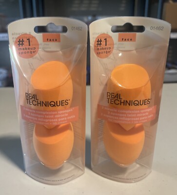Lot of (2) Real Techniques Miracle Complexion Sponges #01462 (4 sponges total)