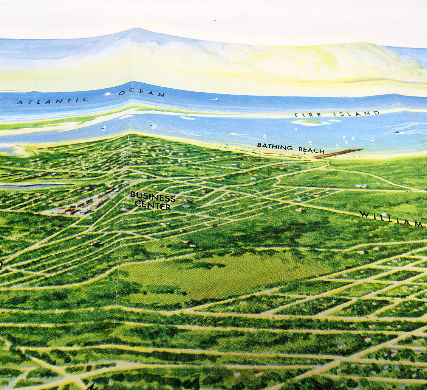 Mastic Acres Shirley Long Island New York Brochure 70+ yr Old Maps