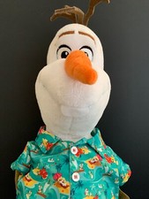 Frozen Olaf 18" Plush Build a Disney Bear Workshop "In Summer" Hawaiian Shirt