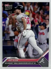 2023 Topps Now #874 Matt Olson Atlanta Braves PURPLE Parallel 15/25