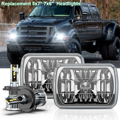 2Pc 5x7'' 7x6 led Headlights Hi/Lo for Ford E-100 E-150 E-250 E-350 Econoline Van